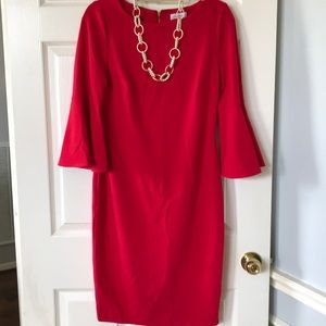 Calvin Klein- Red Dress Size 8